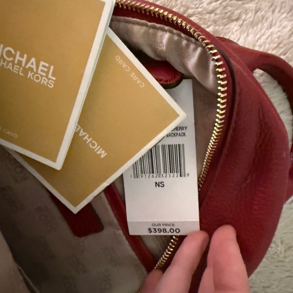 Red Michael kors small backpack brand new with tags perfect for Christmas! - Picture 2 of 5